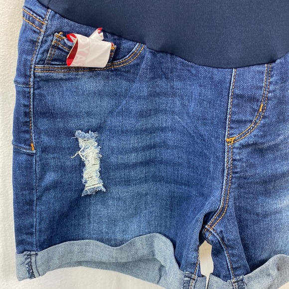 Denim maternity shorts S.O.N.G. Size S, NWT - Picture 3 of 15